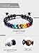 Tatuo 4 Pcs Lava Rock Bracelet for Men Bead Chakra Essential Oil Diffuser Bracelets Jewelry Gift(Style E)