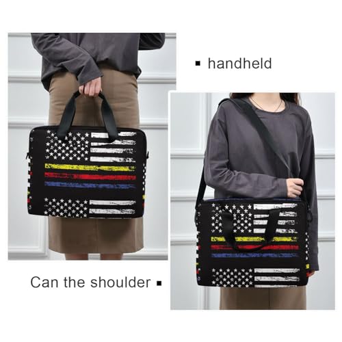 Funda portátil con asa y correa para laptop 15.6 pulgadas miniatura 2