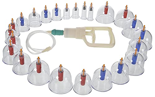 AcuPoints 24 Cups Biomagnetic Acupuncture Cupping Therapy Suction – 1Set