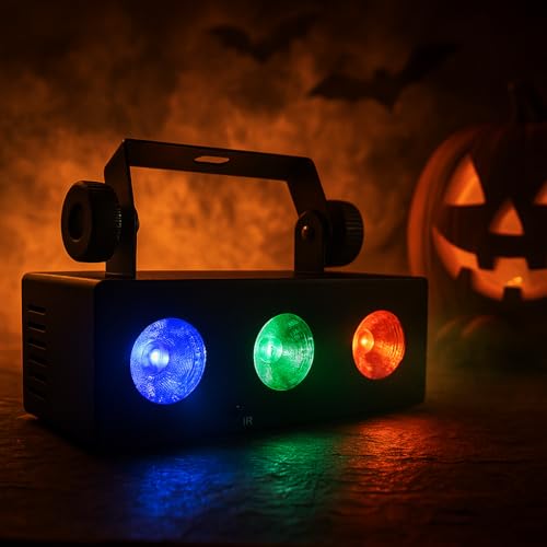 E-Lektron MS-3 Multi-Spot Lichteffekt 3-fach LED Strahler R/G/B Musiktakt gesteuert