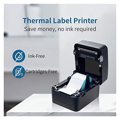 Image of Rinter USB Port Shipping Label Printer 4 * 6 Barcode Printer for Express Or Supermarket Black White Thermal Printer(Black)