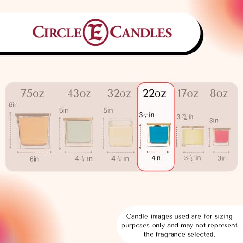 Circle E Candles, Hill Country Vineyards Scent, Medium Size Jar Candle, 22Oz, 2 Wicks #TOP1