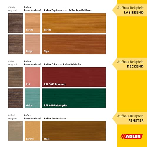 ADLER Pullex Renovier-Grund - 750 ml Lärche - Holzgrundierung außen, Imprägniergrund & Renovierung