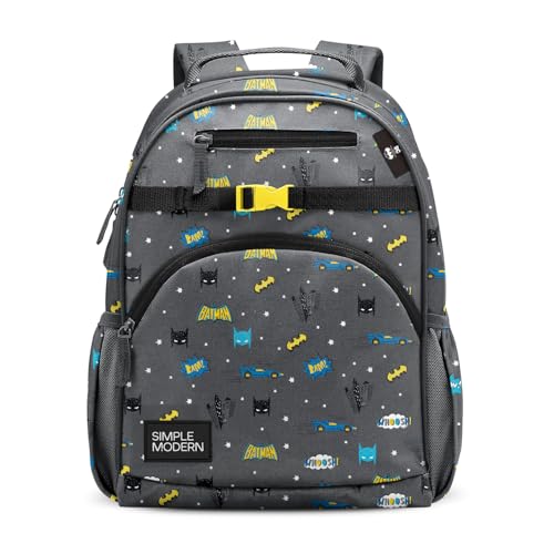 Simple Modern Medium DC Comics Batman Toddler Backpack for School Girls and Boys | Kindergarten Elementary Kids Backpack | Fletcher Collection | Kids...