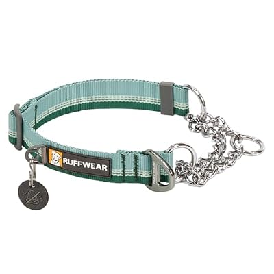 Ruffwear, Chain Reaction Martingale Dog Collar, River Rock Green, 14"-20"