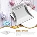Zerodeko Small Stainless Steel Heavy Duty Dust Pan with Long Handle, Mini Metal Dust Shovel for Workshop and Tabletop Cleaning, Silver Dustpan with Wide Lip for Industrial and Home Use