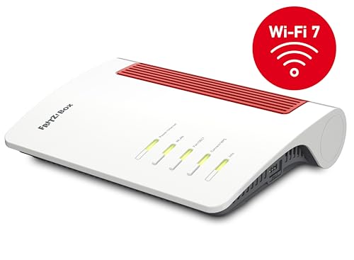 FRITZ!Box 4690 Edition International, Router Wi-Fi 7 Mesh per DSL o Fibra, fino a 6960 Mbit/s di velocità, 1x 10-Gigabit WAN/LAN, 3x 2.5-Gigabit LAN, Base DECT e Zigbee, Wi-Fi MESH e manuale italiano - Immagine 1
