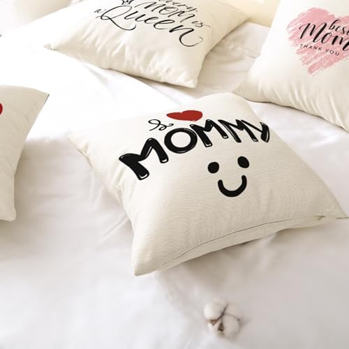 Housse de coussin en lin de qualité supérieure avec fermeture éclair invisible