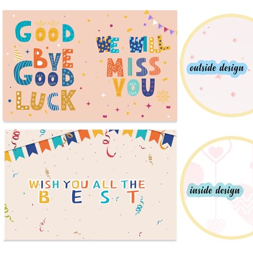Image of We Will Miss You Card,Farewell Party Decorations, Jumbo Farewell Card With Envelope, Going Away Gift for Coworker Men Women, Goodbye Good Luck Retirement Card Guest Book Party Supplies (14x22iinch)
