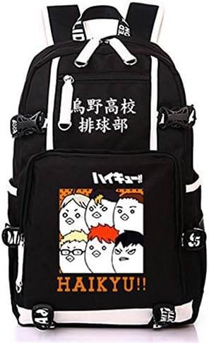 GO2COSY Casual Haikyuu!! Backpack Daypack Laptop Student Bag School Bag Rucksack Bookbag (3)