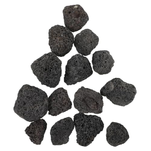 Cabilock Atmungsaktives Vulkangestein 100g Poröser Schwarzer Dekosteine Aus Lavagestein Für Aquarium Pflanzgefäße Und Garten Dekoration