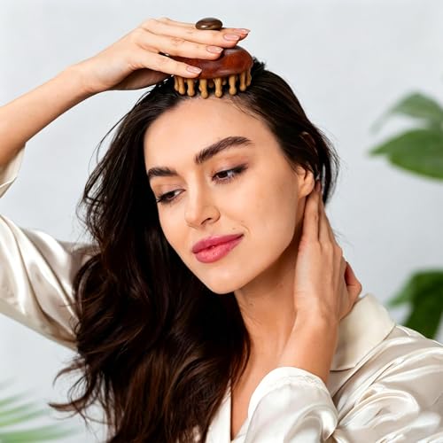 Image of Hair Massager Head Massager, Scalp Massage Tool with 28 Teeth, Stress Relief and Hair Care for Daily Use, Portable Design for Home and Travel