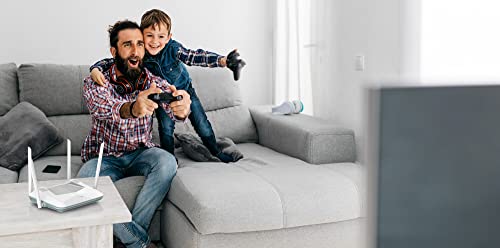 R32 Router Smart EAGLE PRO AI AX3200 con Wi-Fi Mesh, Traffic Optimaser con AI, Parental Control, Porte Gigabit, MU-MIMO, 1024 QAM, OFDMA, WPA3. Funziona con Alexa/Assistente Google. - Router - Immagine 3