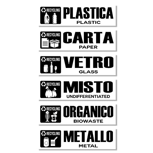 GamesMonkey® - Adesivi Raccolta Differenziata