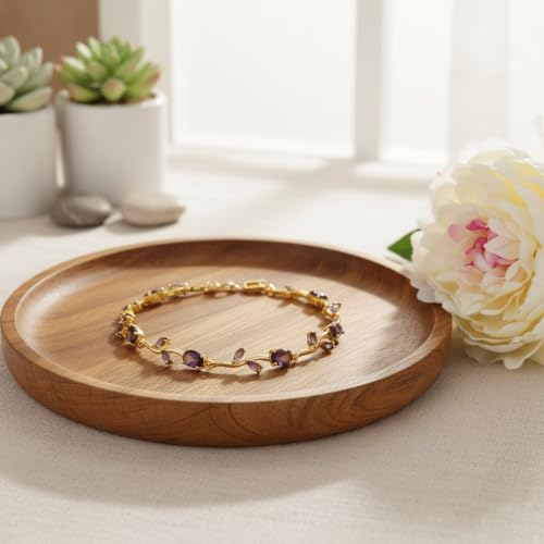 Image of Fashion Frill Tulip Bracelets For Women Stylish | Gold Plated Bracelet For Girls Stylish | Stainless Steel Jewellery For Woman Bracelet | Adjustable Hand Bracelet Set For Women | Birthday Gifts For Woman, Girls