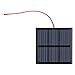 Produktbild 0.7W 1.5V Solar Panel, Mini Portable Solar Cell DIY Power Module Charger for 1.2V Battery with Wire, 2.76x2.76inch