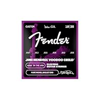 String Gauge .010, .013, .015, .026, .032, .038 Jimi Hendrix set the music world on fire with his rule-breaking playing style and one-of-a-kind tone. Make a fundamental piece of his full, warm tone yours by winding up a set of Jimi Hendrix Voodoo Chi...
