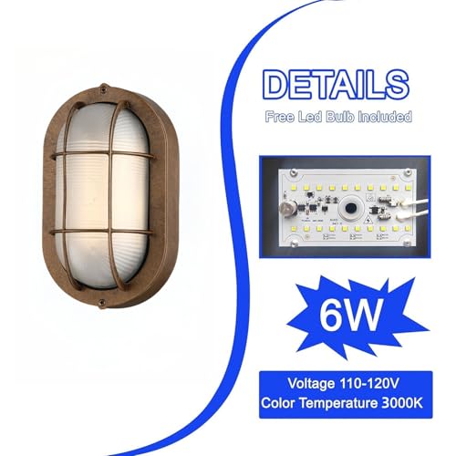 Lampe d'extérieur LED bronze variable 6W 450lm étanche pour façade maison - 4