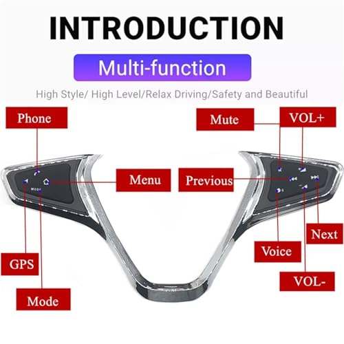 Bouton volant multifonction Cruze interrupteur audio bluetooth - 4