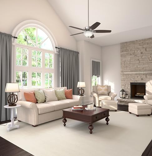 Image of Hunter Builder Deluxe, Indoor, Ceiling Fan, 52 inch, Brushed Nickel