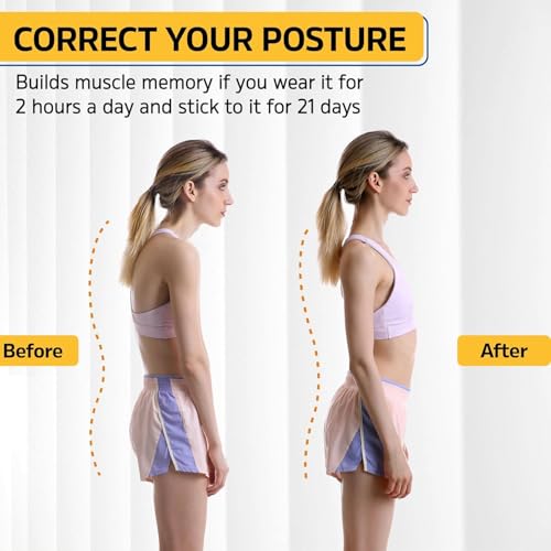 HADSOMUN Haltungskorrektur Damen Herren, Rücken Geradehalter,Haltung Korrektur Gurt, Back Posture Corrector, Verstelbare Haltungstrainer Rückengurt für Schulter Nacken Rückenstütze