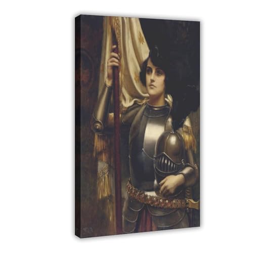 Jeanne d'Arc toile Harold Piffard tableau déco bureau 30x45 cm