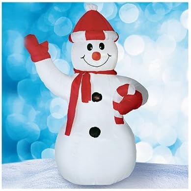 CITI Talent Inflatable Snowman Outdoor Decor, 4-Feet
