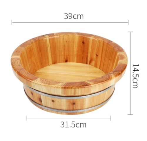 Barril de madera para spa de pies miniatura 2