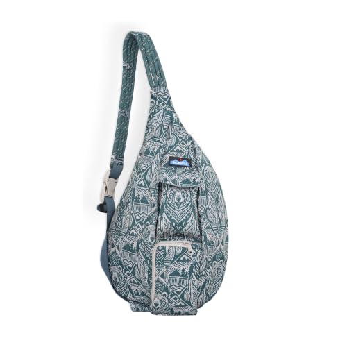 Image of KAVU Rope Sling, Water-Resistant Crossbody Bag | 600D Recycled Polyester, Water Resistant, 0.8 lbs | 22-44-In Strap, 2 Zip Compartments & Phone Pocket | Hiking & Travel