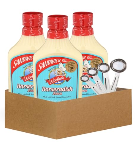 3x Sandwich Pal Horseradish Sauce 16 OZ Bundle Stainless