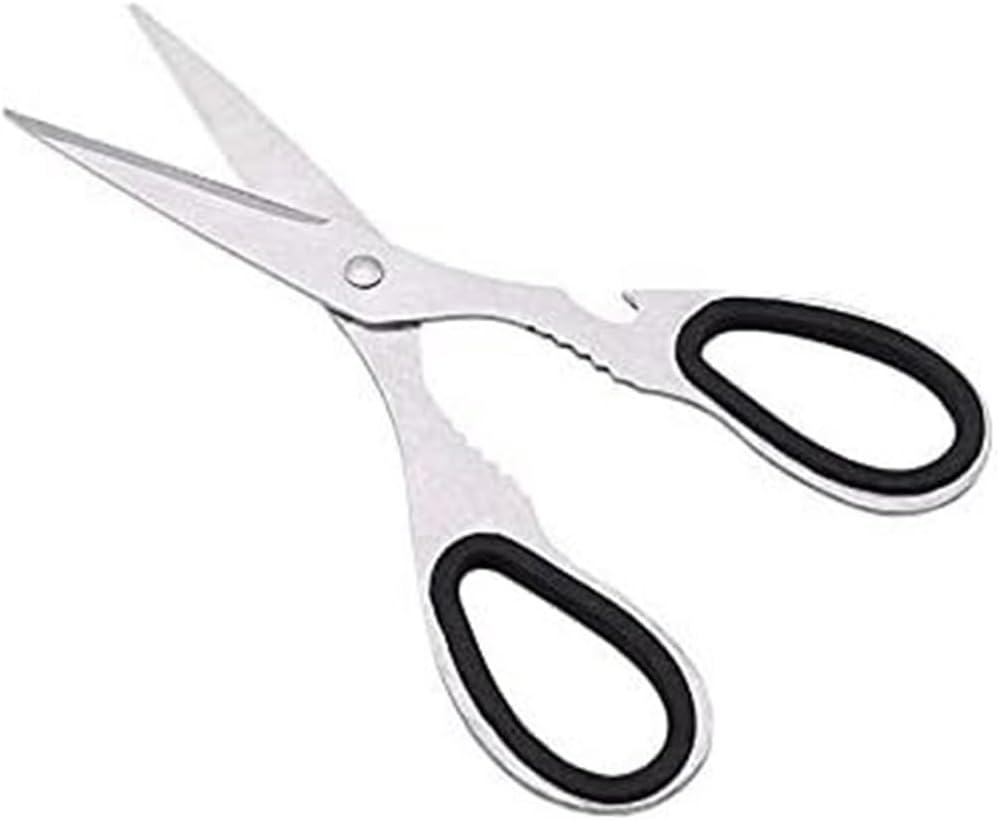 Multifunctional Stainless Steel Kitchen Scissors, Strong Household Chicken And Fish