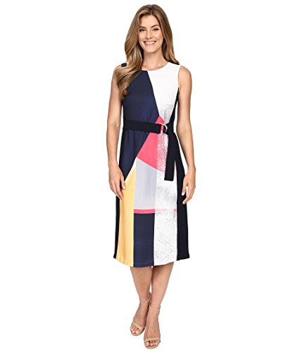 ELLEN TRACY Women's Belted Dress