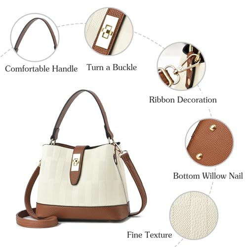 Bolso de hombro de cuero PU para mujer elegante miniatura 6