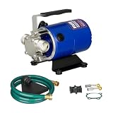 BTAEGH Water Transfer Pump 115V 1/10HP 330 GPH Portable Electric Utility Pump with 6ft Hose Suction Kit Drain Pools Waterbed Rain Barrel...
