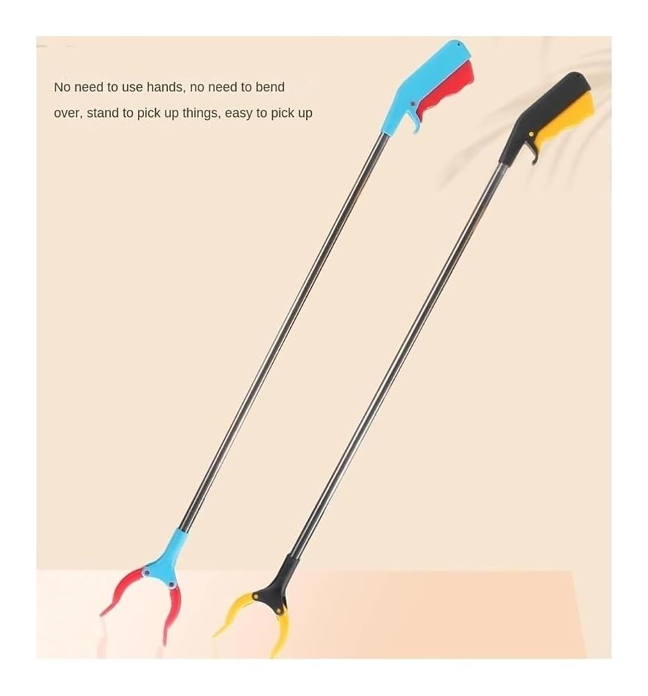 Pinza telescopica, Pinza raccogli Oggetti, Strumento di Presa Multifunzionale, Asta di Raccolta Leggera, for Raggiungere Gli Oggetti sottostanti(Black+Yellow)