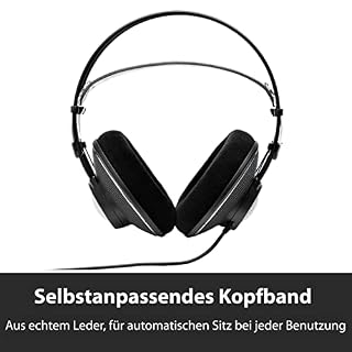 AKG K612PRO Casque de studio ouvert, supra-auriculaire Premium Reference Class, technologie ouverte sophistiquée, bandeau en cuir, scène sonore large et spacieuse, design confortable – Noir - Les Beatles, Paul McCartney, John Lennon, RIngo Starr, George Harrison AKG K612PRO Casque de studio ouvert, supra-auriculaire Premium Reference Class, technologie ouverte sophistiquée, bandeau en cuir, scène sonore large et spacieuse, design confortable - Noir – Image 3