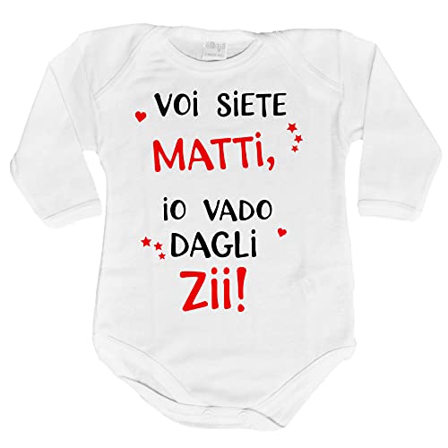 Fupies Body neonato voi siete matti io vado dagli zii