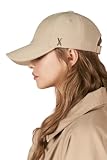 [VARZAR] Gold stud over fit ball cap Beige