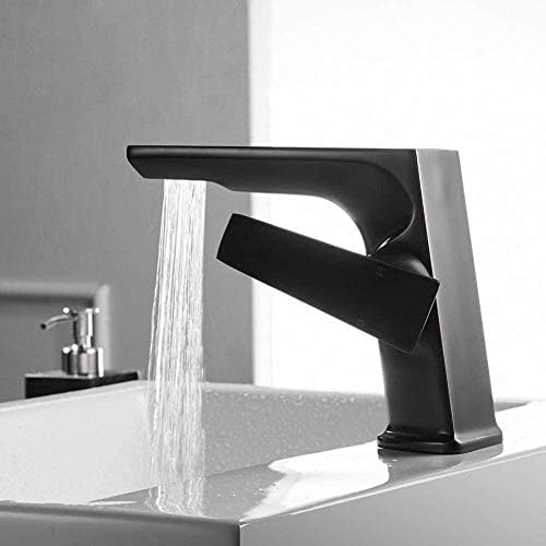 Robinet de lavabo monotrou rétro avec mitigeur de salle de bain chromé