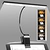 BrightArk Luce a 30 LED per leggio, luce a clip per leggio, luce ricaricabile USB per pianoforte,luce da lettura, 4 colori e 3 luminosità, perfetta per pianoforte, lettura,violino,orchestra,Spartiti