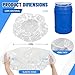 Acellegic 50 Pcs 55 Gallon Elastic Drum Covers, 4 Mil Polyethylene Waterproof Bucket Cap Covers Anti Static and Ultraviolet for Outdoor Containers, Protection Against Contaminants