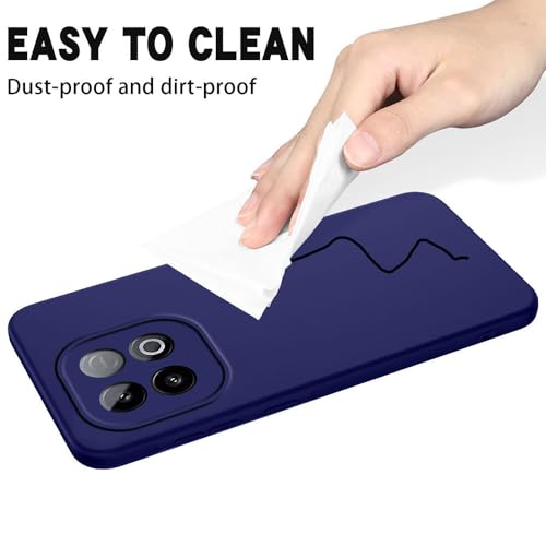 Image of Back Cover for iQOO Neo 10 5G | Full Camera Protection | Premium Liquid Silicon Case | Flexible Bumper Case for iQOO Neo 10 5G (Dark Blue)