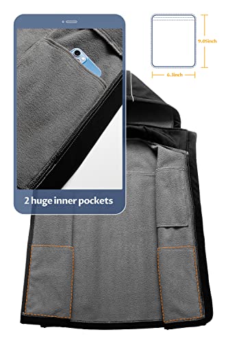 Creatmo Us Women's Hooded Sleeveless Fleece Lined Softshell Vest Windproof Jacket For Hiking Travel Golf Waistcoatblack Xl #TOP2
