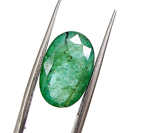 Émeraude Panna de 6,52 carats en argent sterling un bijou d'exception