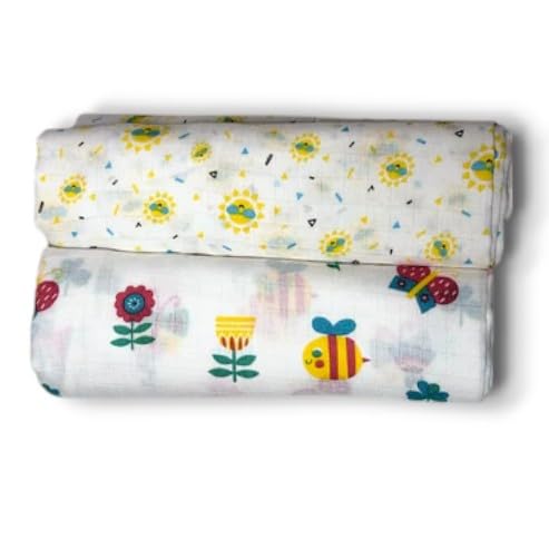 Newborn Bath Towel 70x70cm Combo 2 | Assorted Prints 5-image-26