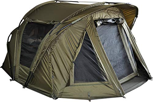 MK-Angelsport "Fort Knox Air 2 Personen Karpfenzelt Dome Zelt Angelzelt Anglerzelt Karpfen-Zeltincl. Gummihammer