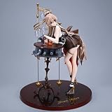 Barr Blue Line Dress - Muñeca de copa de vino de anime, juegos secundarios, adornos de modelo de niña rubia | Postura de pie de PVC estática de 26 cm punto de regalo periférico | Juguetes y accesorios
