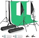2 *Softbox: Erstens,die Softbox-Abdeckung besteht aus hochwertigem Stoff, um den Lichtstrahl so weich wie möglich zu machen und für gleichmäßiges Licht und keine Schatten zu sorgen. Zweitens, Die Richtung der Softbox kann um 210° angepasst werden, um Allround-Fotografieanforderungen zu erfüllen.