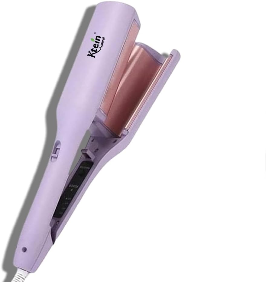 Ktein Wave Hair Curling Iron | 2-Barrel Ionic Wavy Hair Curler,Multicolor