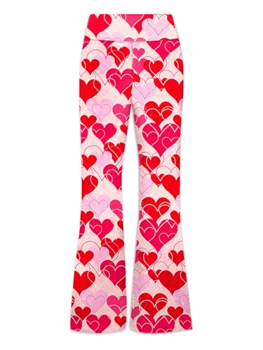 Image of Deerose Girls Halloween Hippie Bell Bottom Pants High Waist Flare Pants 5-14 Years